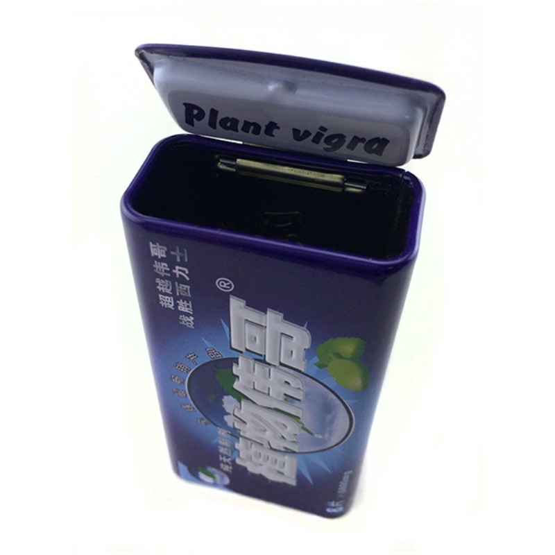 Factory wholesale small rectangular mint candy tin box