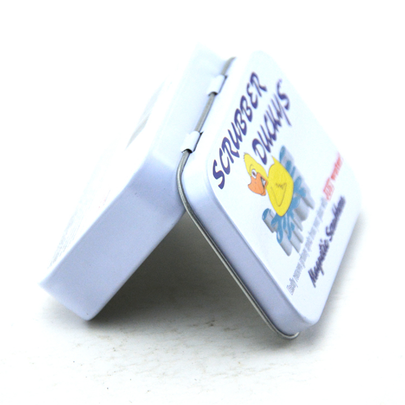 Cuctom stylish metal mini rectangular tin box for candy mint packing