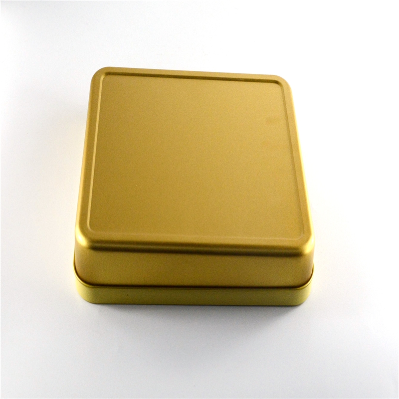 Two-pieces 3D embossing rectangular chocolate candy tin box