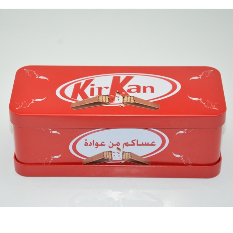 Food grade high quality rectangular candy chocolate tin box