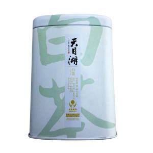 Custom rectangular white tea tin box